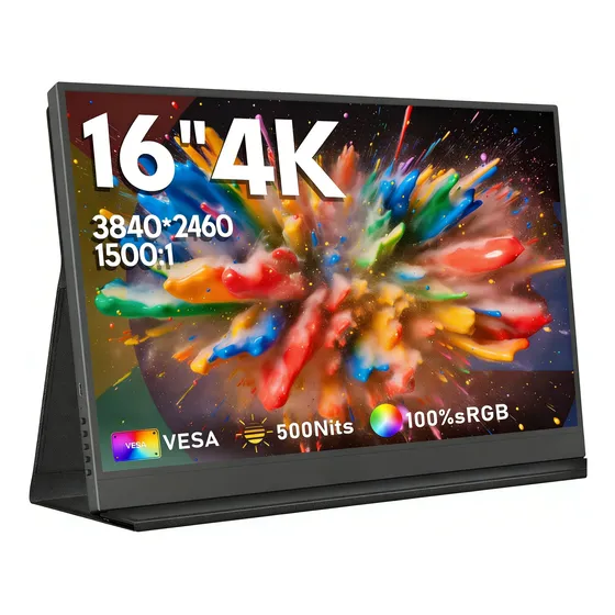 Monitor Portátil 16'' Ultra Fino 60hz Com Hdmialto-falantes