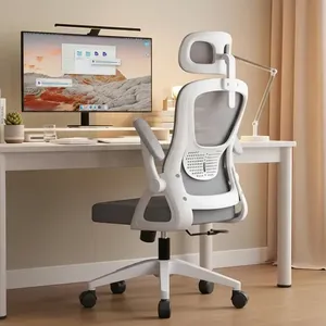 Cadeira De Escritório Ergonômica Giratória Astrella Mesh Cinza Mesh