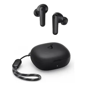 Fone De Ouvido Soundcore by Anker P20i Graves Poderosos e Impactantes Bluetooth 5.3 30H de Reprodução Resistência à Água 2 Mics IA para Chamadas Claras Personalização de Som via App Cor Preto