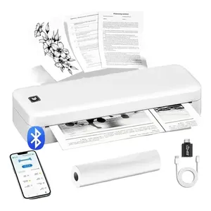 Impressora Portátil Bluetooth Decalque Tatuagen Com Papel Branco