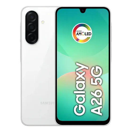 Celular Samsung Galaxy A26 5g 256gb, 8gb Ram, Câmera De 50mp, Ip67, Tela Super Amoled 6.7 , Nfc - Branco