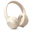 Fone De Ouvido Headphone Sem Fio Bluetooth 5.3 Gamer Super Bass Over Ear Dobrável Headset Audiophile Bege