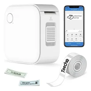 Mini Impressora Portátil Bluetooth Usb Com 1 Rolo Branco