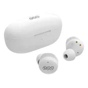 Fone Qcy T17 Bluetooth 5.1 Modo Game E Cancelamento De Ruído Cor Branco