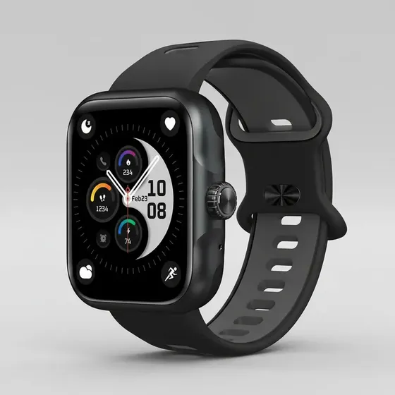 Relogio Smartwatch Action Gps Alexa Strava Prova D'água 3atm Preto Esportivo Preta