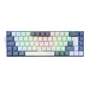 Teclado Mecânico E-YOOSO Z686 RGB Hot-Swappable com Switch Red 65%