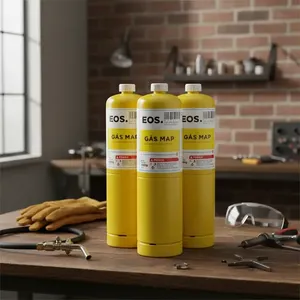 Kit 3 Gás Map 400g Portátil - Refil Profissional Pronto