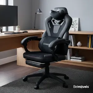 Cadeira Gamer Premium Belmóveis BM2 Molas Ensacadas Reclinável 135° 150kg