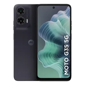 Smartphone Motorola Moto G35 5g - 128gb 12gb (4gb Ram+8gb Ram Boost) E Camera 50mp Com Ai Nfc Tela 6.7 Com Superbrilho - Grafite - Vegan Leather