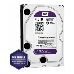 HD Interno Western Digital Purple 4 TB p/ Videovigilância SATA III
