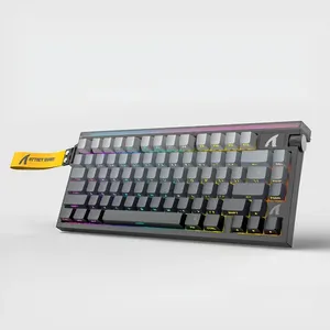 Teclado Gamer Attack Shark R85 He 75% 8khz Magnético Rt Rgb