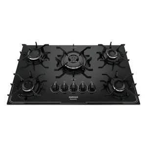 Fogão cooktop com alimentação gás - Itatiaia 5 Bocas tripla chama cor preto - 5 queimadores