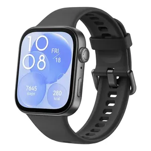 Smartwatch HUAWEI WATCH FIT 3 Tela AMOLED de 1,82" Design Ultra-finoMonitoramento Completo de ExercíciosGerenciamento Abrangente da Saúde Compatível com iOS e Android Preto