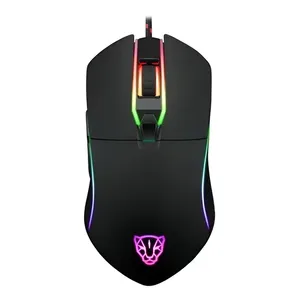 Mouse Gamer Motospeed V30 Preto 3500dpi RGB USB 6 Botões Ambidestro