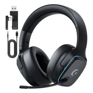 Olafvi Fone de Ouvido Bluetooth Sem Fio Headset Gamer BL 5.3 Preto Capitão 780 7.1 LED RGB