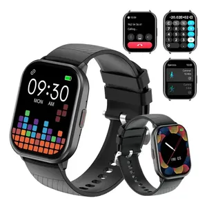 Smartwatch JSKJ ZL99J Esportivo Preto Com Tela HD 2.01" e IP68