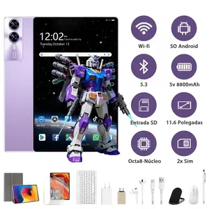 Tablet Hancdon Android 15 16gb Ram 512gb Rom 4g/5g Tablet Pab Wifi 8800mah Pad Tablet , Tablet 2 Em 1 De 12.8'' Pad 2560 Px X 1600 Px Hd Tela Selfie 24mp Com Caneta Stylus Lilás