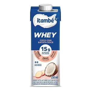 Bebida Láctea Proteica Whey Coco Com Batata Doce 250ml Itambé
