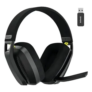 Fone Headset Gamer Binnune Bw06 2.4ghz Bluetooth Sem Fio Cor Preto