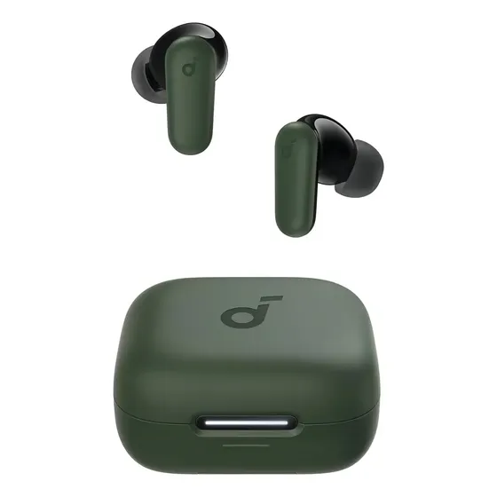 Fone de Ouvido Bluetooth 5.4 soundcore P30i da Anker, Cancelamento de Ruído Adaptativo, Graves Poderosos, 45H de Reprodução, Estojo 2-em-1 com Suporte para Celular, IP54, Fone sem fio TWS, Verde