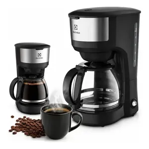 Cafeteira Elétrica ECM20 30 Xícaras Efficient Função Manter Aquecido Cor Inox Preta Electrolux