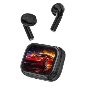 Fone De Ouvido Sem Fio Eletro Mex 90 Pro Bluetooth 6.0 - 30h De Reprodução Resistência, Tela Colorida Inteligente Cancelamento De Ruído Preto
