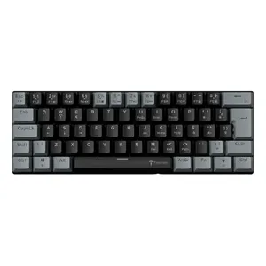 Teclado Mecânico Gamer 60% Switch Huano Brow Red Pc Computador Switch Marron Português Brasil - Titorion