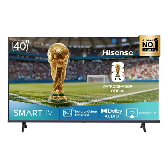 Hisense Smart TV FHD 40" Polegadas 40A4NV com HDR10, DTS Virtual X, Compatibilidade Alexa e Google Home