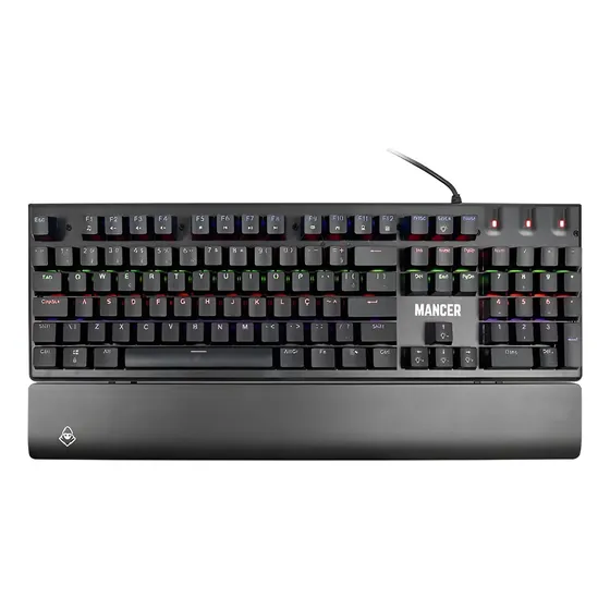 Teclado Mecanico Mancer Tharix Rainbow Abnt2 Switch Vermelho