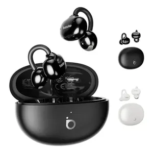 Basike Fone de Ouvido Sem Fio Ear-Clip Ba-FON349 Bluetooth 6.0 , Cancelamento de Ruídos, Estéreo, Bateria 30H, IPX5 Á Prova de Água, Ergonômico e Confortável, Música e Ligações