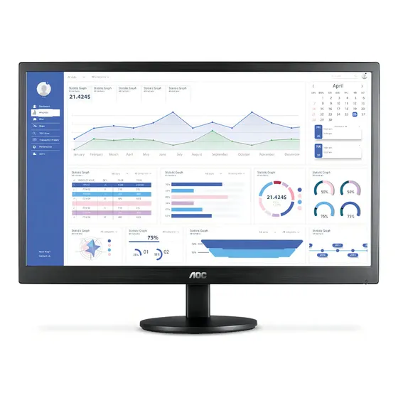 Monitor AOC 18,5" HDMI e VGA E970SWHNL