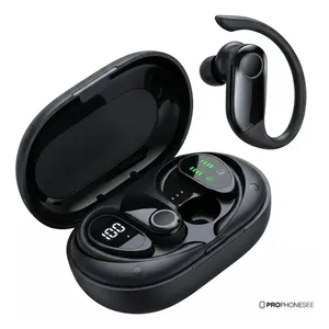 Fone Ouvido Bluetooth Tws Sem Fio 5.3 Super Esportivo Profissional Ciclismo Bicicleta Corrida Caminhada Pra Celular Universal Portátil Bateria Longa Duração In Ear Gancho Wireless Concha Touch Luz Led