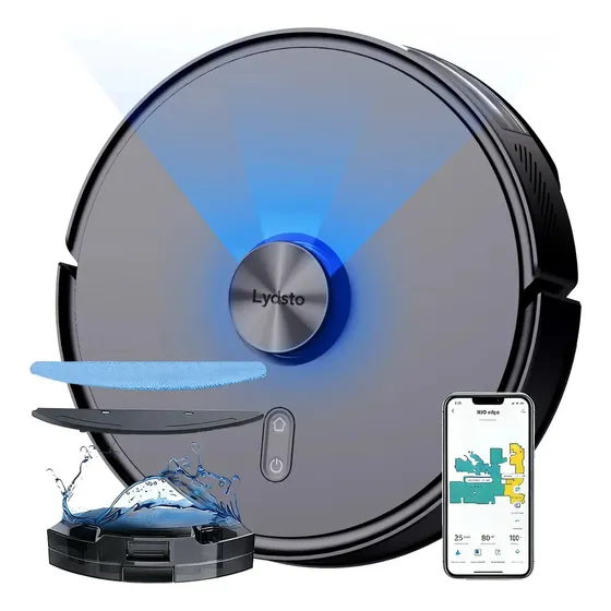 Aspirador Robô Lydsto R1D Edge com Mapeamento e 8000 Pa de Sucção