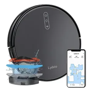 Robô Aspirador De Pó Inteligente Passa Pano Lydsto G1 Limpeza 3 em 1 Compatível XIAOMi Home APP