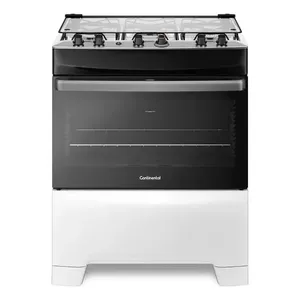 Fogão Fc5ib 5 Bocas Mesa De Inox Branco Continental Bivolt Branco