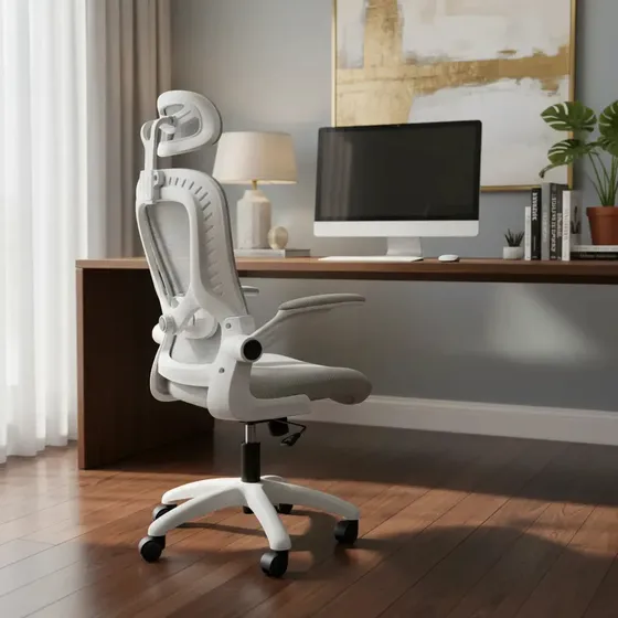 Cadeira De Escritório Ergonômica Legacy Cor Cinza Confortável Home Office Mesh Premium Apoio Lombar Ajustável Reclinável 120kg Blidshop