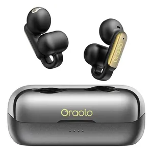 Fones De Ouvido Sem Fio Bluetooth Oraolo Oe02, À Prova D'água Ipx6, Com Cancelamento De Ruído, Microfone De Hd Integrado, Fones De Ouvido Esportivos Com Clipe, Adequados Gamer, Correndo, Preto