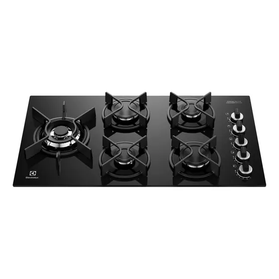 Cooktop 5 Bocas A Gás Electrolux Chamaprecisa (ke5gw) Cor Preto