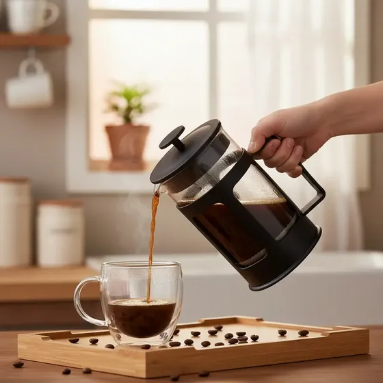 Cafeteira Prensa Francesa Fratelli 300ml Creme Café Leite Chá