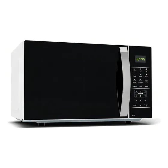 Micro-ondas Britânia modelo Bmo38 preto e branco