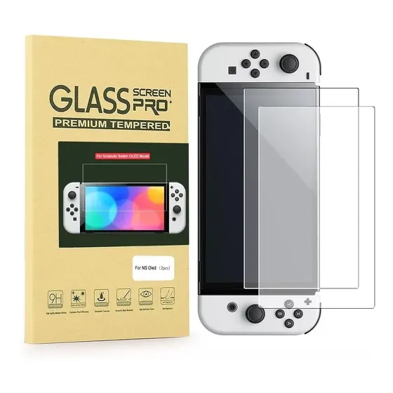Película De Vidro Nintendo Switch Oled 2 Peças
