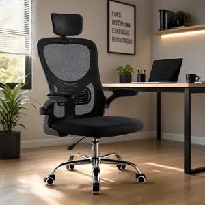 Cadeira Diretor 150kg Resistente Estrutura Metal Estável