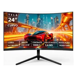 Monitor Ultra Gamer Curvo 24 Full Hd 144hz Hdmi Vga Bivolt Preto