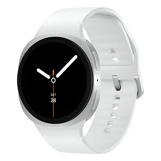 Samsung Galaxy Watch8 Smartwatch 40mm Lte, Galaxy Ai Caixa Prata Pulseira Prata Bisel Prata