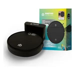 Robô aspirador Positivo Casa Inteligente PRA90 preto