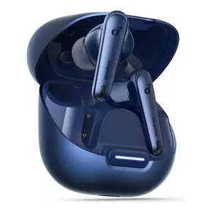 Fone de Ouvido Soundcore da Anker Liberty 4 NC ANC Redução de Ruído 98,5% Cancelamento Adaptativo Bluetooth 5.3 Multiponto Cor Azul Drivers de 11mm Áudio Hi-Res 50h de Bateria Carga Sem Fio