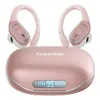 Basike Fone De Ouvido Bluetooth 6.0 Esportivo Sem Fio Gancho Intra-auricular,estéreo,Com display Led, Tws, Ipx5, Enc, Suporta Chamadas De Voz, Compatível Android E Ios, Cor Rosa