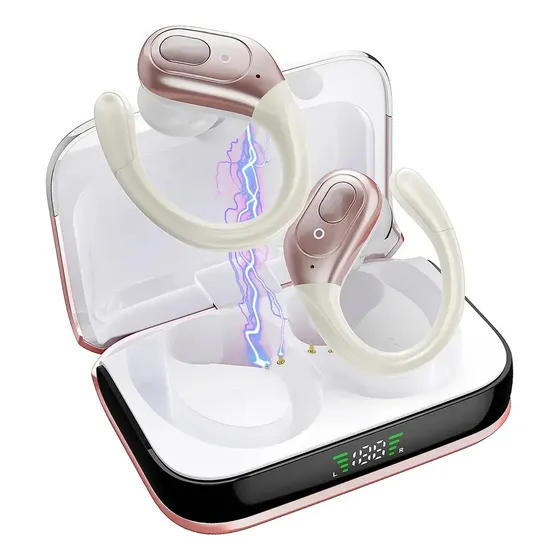 Fones De Ouvido Esportivos Sem Fio Bluetooth 5.3 Mertto Bx31 Rosa