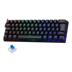 Teclado Mecânico 60% Gamer Abnt2 Português Brasil Rbg Usb Pc