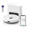 Robô Aspirador Pó Inteligente Kuanttum X10 Base Poeira Limpeza 3 em 1 Passa Pano Smart Wi-Fi Laser 5000Pa Giroscópio LDS Laser App Tuya Cor Branco 127V